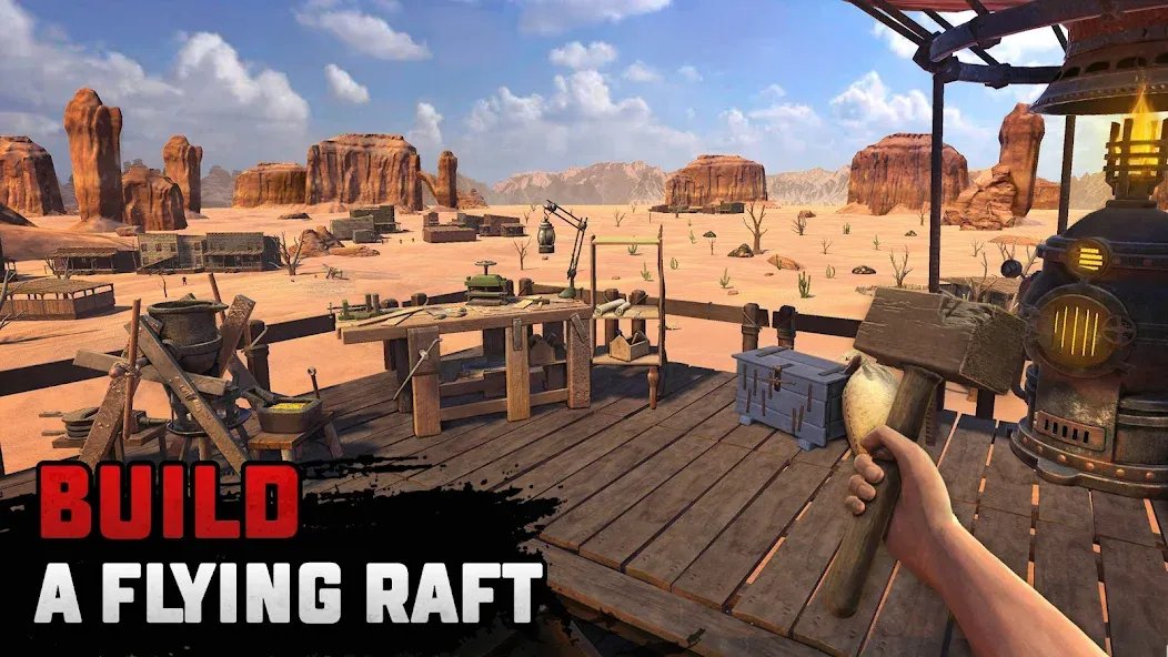 Скачать взломанную Raft® Survival: Desert Nomad (Рафт Сурвайвал)  [МОД Mega Pack] — последняя версия apk на Андроид screen 2