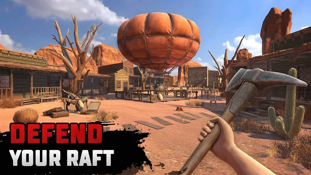 Скачать взломанную Raft® Survival: Desert Nomad (Рафт Сурвайвал)  [МОД Mega Pack] — последняя версия apk на Андроид screen 3