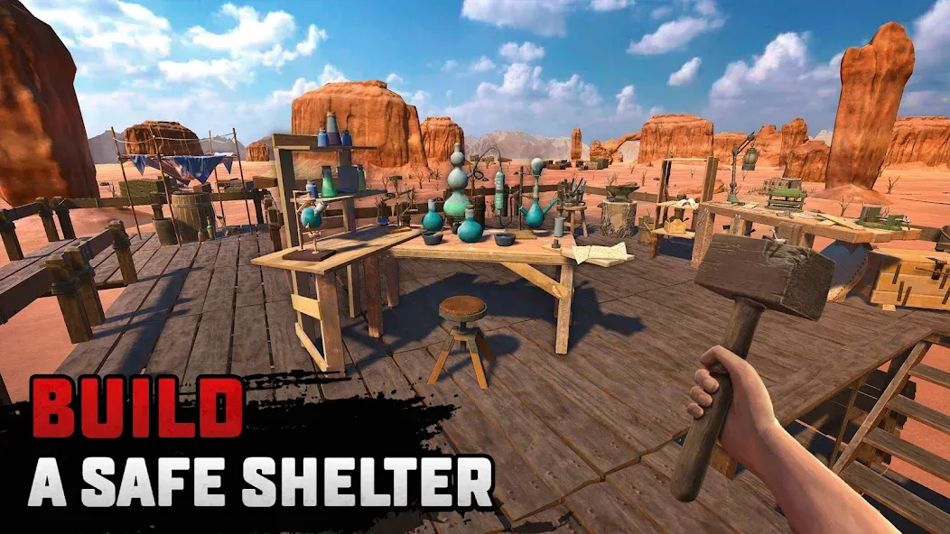 Скачать взломанную Raft® Survival: Desert Nomad (Рафт Сурвайвал)  [МОД Mega Pack] — последняя версия apk на Андроид screen 5