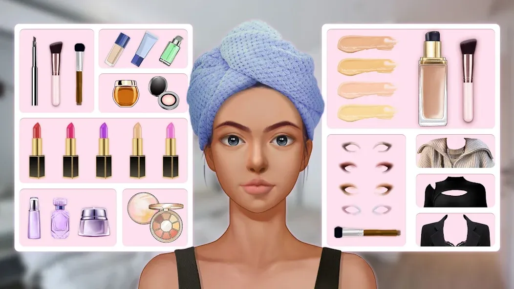 Скачать взлом Makeup Stylist: Makeup Game (Сам сделай макияж)  [МОД Menu] — стабильная версия apk на Андроид screen 1