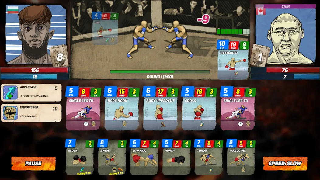 Скачать взломанную MMA Rivals (ММА Соперники)  [МОД Все открыто] — полная версия apk на Андроид screen 2