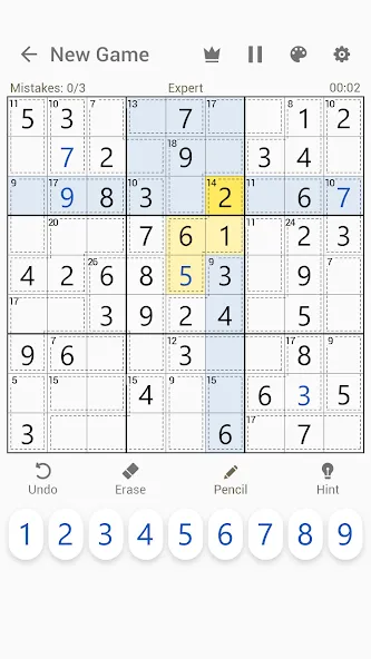 Скачать взлом Killer Sudoku — Sudoku Puzzles  [МОД Бесконечные деньги] — полная версия apk на Андроид screen 2