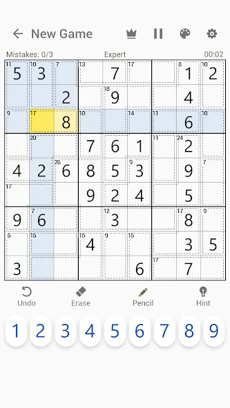 Скачать взлом Killer Sudoku — Sudoku Puzzles  [МОД Бесконечные деньги] — полная версия apk на Андроид screen 5