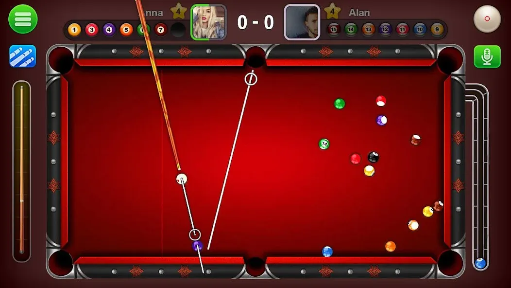 Скачать взломанную 8 Ball Live — Billiards Games (Бол Лайв)  [МОД Menu] — стабильная версия apk на Андроид screen 1