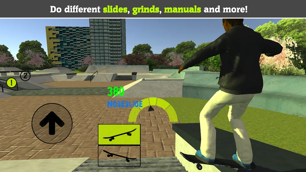 Скачать взломанную Skateboard FE3D 2 (Скейтборд 3D 2)  [МОД Menu] — последняя версия apk на Андроид screen 1