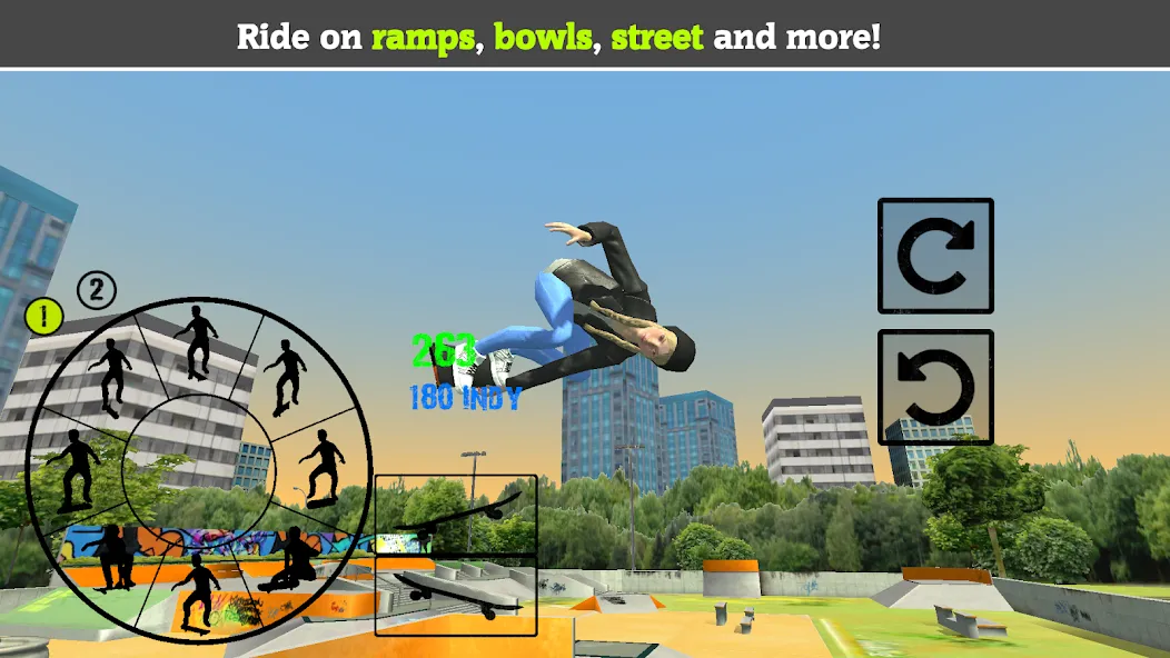 Скачать взломанную Skateboard FE3D 2 (Скейтборд 3D 2)  [МОД Menu] — последняя версия apk на Андроид screen 5