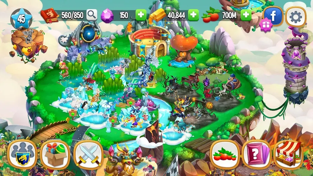 Скачать взлом Dragon City: Mobile Adventure  [МОД Много денег] — стабильная версия apk на Андроид screen 4