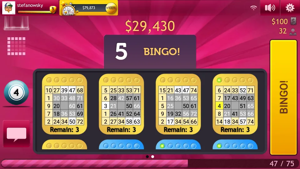 Скачать взломанную Bingo 75 & 90 by GameDesire  [МОД Много денег] — полная версия apk на Андроид screen 4