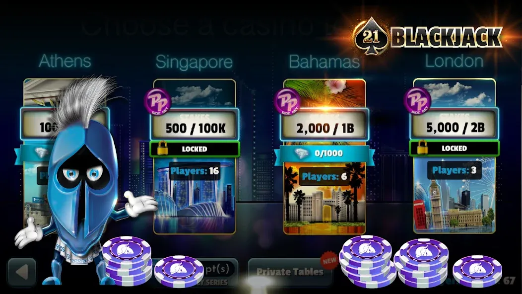 Скачать взлом BlackJack 21 — Online Casino  [МОД Бесконечные деньги] — стабильная версия apk на Андроид screen 2