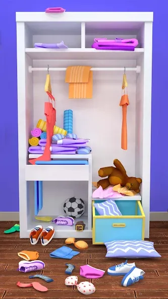 Скачать взломанную Fill the Closet: Organize Game (Фил зе Клозет)  [МОД Бесконечные деньги] — полная версия apk на Андроид screen 1