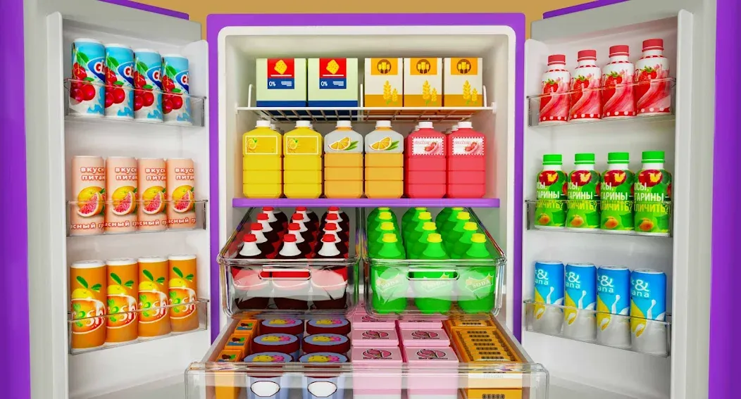 Взломанная Fill Up Fridge：Organizing Game  [МОД Все открыто] — полная версия apk на Андроид screen 1