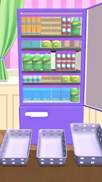 Взломанная Fill Up Fridge：Organizing Game  [МОД Все открыто] — полная версия apk на Андроид screen 5