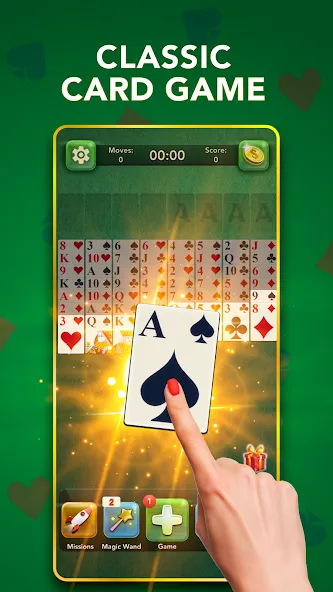 Взлом FreeCell Classic Card Game (ФриСел Классическая карточная игра)  [МОД Menu] — стабильная версия apk на Андроид screen 1