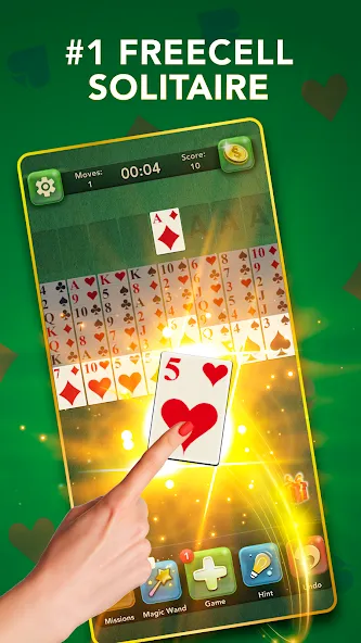 Взлом FreeCell Classic Card Game (ФриСел Классическая карточная игра)  [МОД Menu] — стабильная версия apk на Андроид screen 3