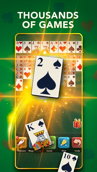 Взлом FreeCell Classic Card Game (ФриСел Классическая карточная игра)  [МОД Menu] — стабильная версия apk на Андроид screen 5