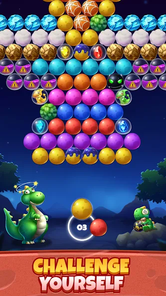 Взлом Bubble Shooter Primitive Eggs (Бабл Шутер Примитивные Яйца)  [МОД Unlimited Money] — полная версия apk на Андроид screen 5