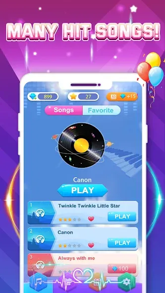 Взломанная Piano Game: Classic Music Song  [МОД Menu] — стабильная версия apk на Андроид screen 5