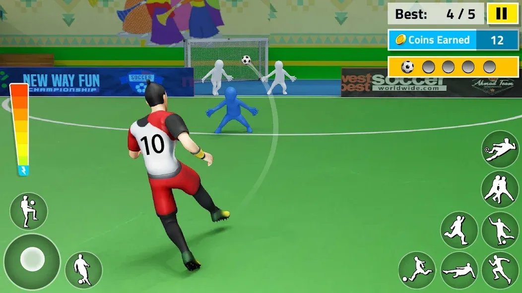 Взломанная Indoor Futsal: Football Games (Индор Футзал)  [МОД Бесконечные деньги] — последняя версия apk на Андроид screen 4