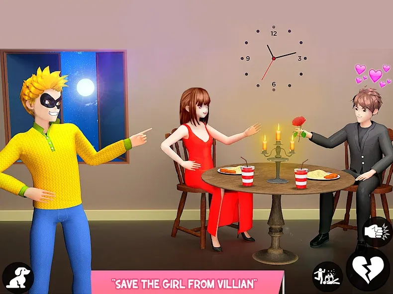 Взломанная Save the Date 3D: Life Games (Сейв зе Дэйт 3Д)  [МОД Меню] — последняя версия apk на Андроид screen 5