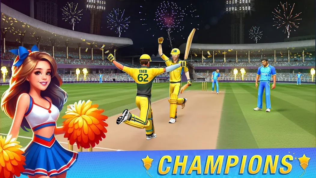 Скачать взломанную Play Cricket Games (Плей Крикет Геймс)  [МОД Unlocked] — стабильная версия apk на Андроид screen 1