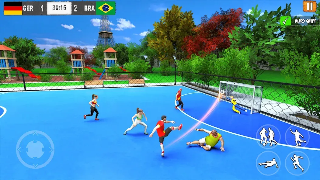 Скачать взлом Street Football: Futsal Games (Стрит Футбол)  [МОД Много монет] — стабильная версия apk на Андроид screen 1