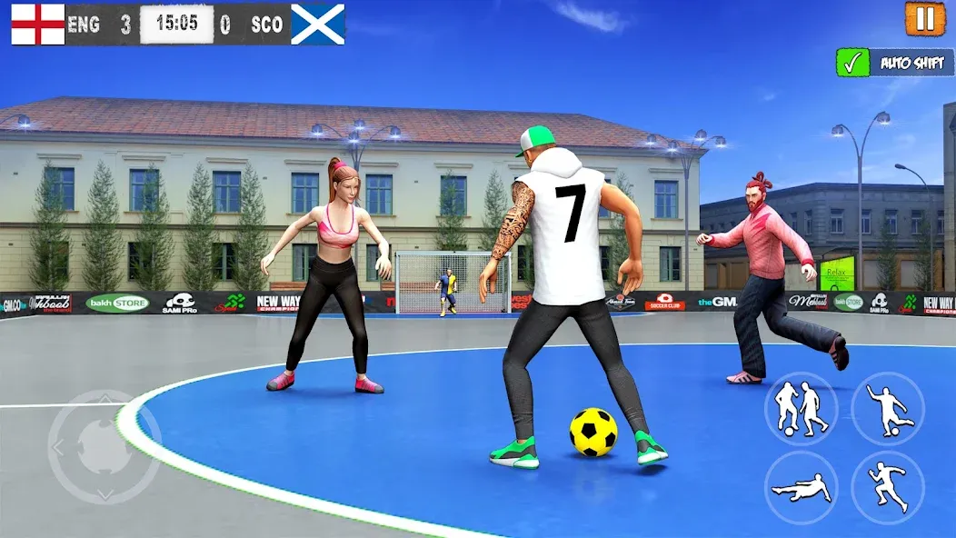 Скачать взлом Street Football: Futsal Games (Стрит Футбол)  [МОД Много монет] — стабильная версия apk на Андроид screen 2