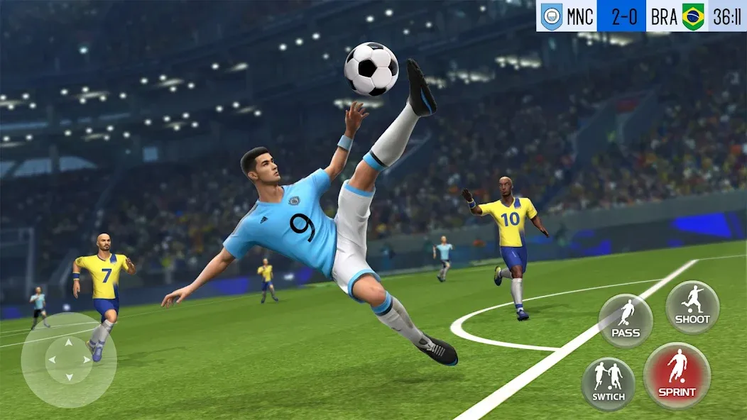 Взлом Play Football: Soccer Games (тар Футбол 23)  [МОД Все открыто] — стабильная версия apk на Андроид screen 1