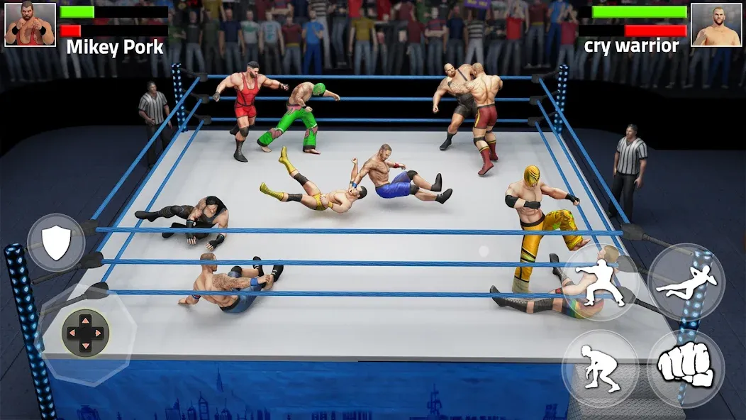 Скачать взлом Tag Team Wrestling Game (Таг Тим Реслинг Гейм)  [МОД Много монет] — последняя версия apk на Андроид screen 2