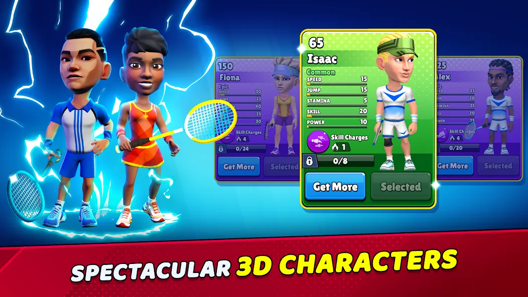 Скачать взлом Badminton Clash 3D (Бадминтон Клаш 3D)  [МОД Unlimited Money] — стабильная версия apk на Андроид screen 5