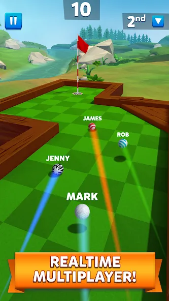 Взломанная Golf Battle (Гольф баттл)  [МОД Много монет] — стабильная версия apk на Андроид screen 2