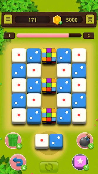 Скачать взлом Dice Craft — Merge Puzzle (Дайс Крафт)  [МОД Много монет] — стабильная версия apk на Андроид screen 3