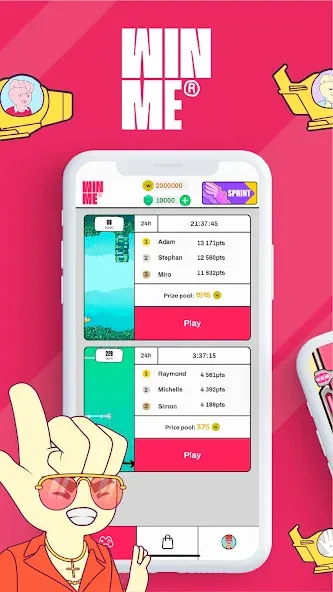 Скачать взломанную Win Me (Вин Ми)  [МОД Unlimited Money] — стабильная версия apk на Андроид screen 1