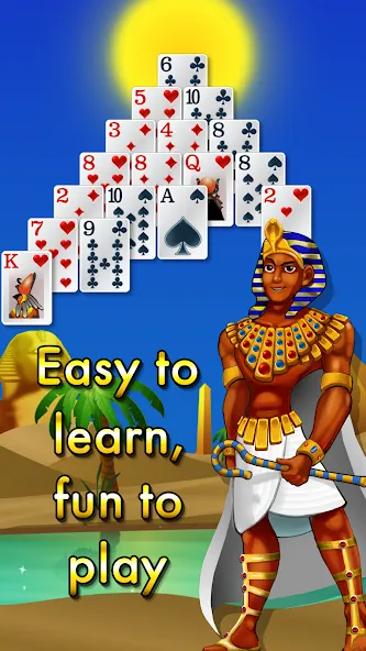 Взломанная Pyramid Solitaire — Egypt (Пирамиды пасьянс)  [МОД Много денег] — последняя версия apk на Андроид screen 3