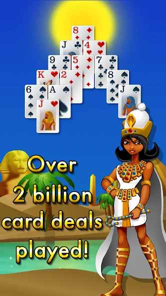 Взломанная Pyramid Solitaire — Egypt (Пирамиды пасьянс)  [МОД Много денег] — последняя версия apk на Андроид screen 5