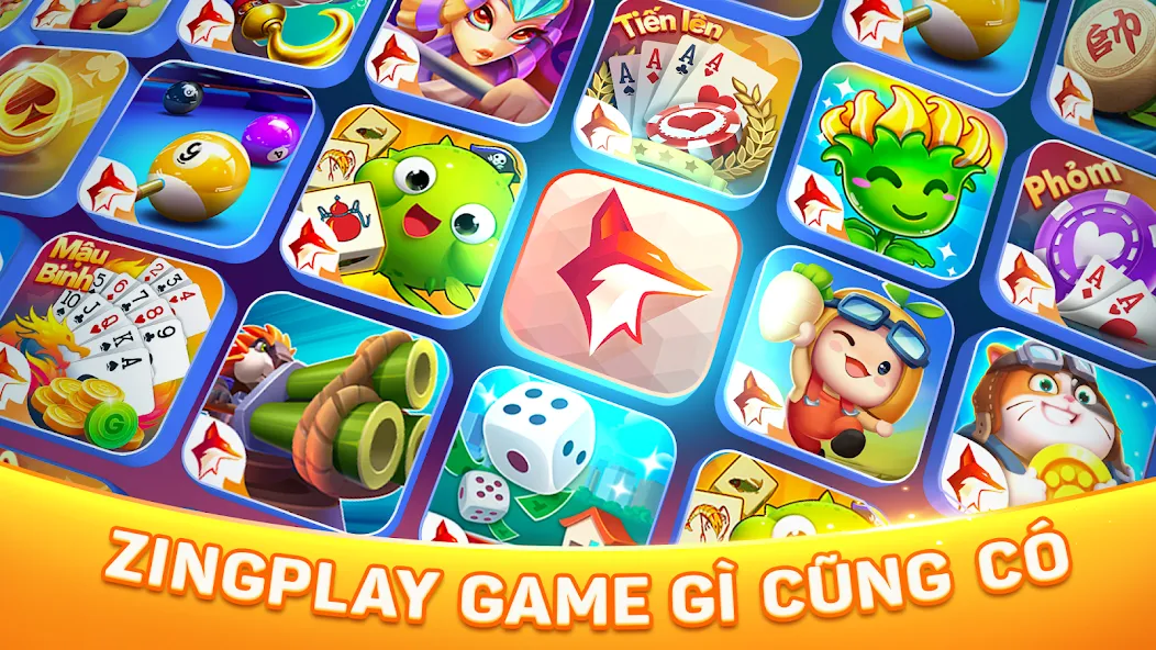 Скачать взломанную ZingPlay — Game bài — Tien Len (Зингплей)  [МОД Mega Pack] — последняя версия apk на Андроид screen 1