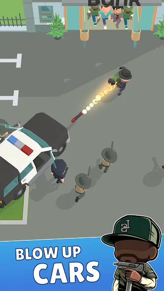 Взломанная Merge Gangster Heist vs Police (Мердж Гангстер Хейст)  [МОД Mega Pack] — последняя версия apk на Андроид screen 5