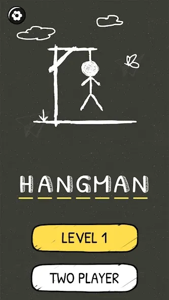 Взломанная Hangman Words:Two Player Games  [МОД Все открыто] — полная версия apk на Андроид screen 2