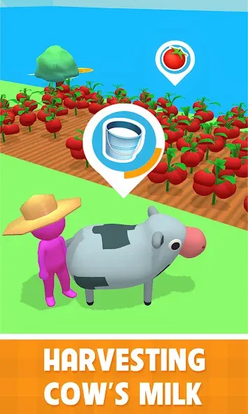 Скачать взломанную Family Farm Land 3D (Фарм Фэмили 3Д)  [МОД Меню] — полная версия apk на Андроид screen 2