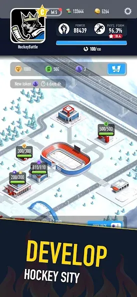 Взломанная Hockey Battle 2 (Хоккей Батл 2)  [МОД Unlimited Money] — последняя версия apk на Андроид screen 1