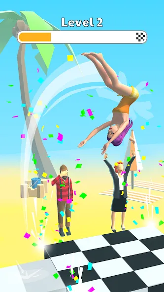 Скачать взлом Human Flip: Jump Master Game (Хуман Флип)  [МОД Unlimited Money] — полная версия apk на Андроид screen 2