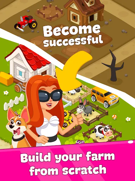 Скачать взломанную Idle Farm Game Offline Clicker  [МОД Меню] — полная версия apk на Андроид screen 5