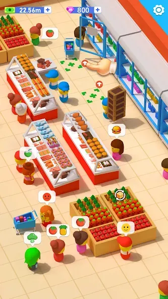 Взломанная My Idle Supermarket Simulator (Мой Айдл Стор)  [МОД Меню] — полная версия apk на Андроид screen 4