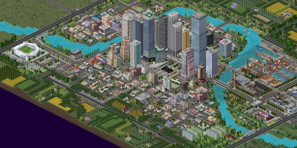 Взломанная TheoTown (ТеоТаун)  [МОД Mega Pack] — полная версия apk на Андроид screen 1