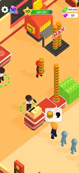 Скачать взломанную Burger Please!  [МОД Unlimited Money] — последняя версия apk на Андроид screen 1