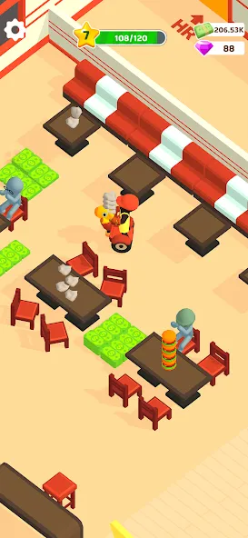 Скачать взломанную Burger Please!  [МОД Unlimited Money] — последняя версия apk на Андроид screen 2