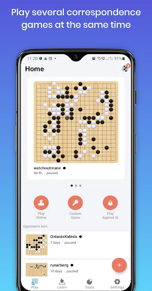 Взломанная Sente — Online GO (Сенте)  [МОД Mega Pack] — полная версия apk на Андроид screen 1