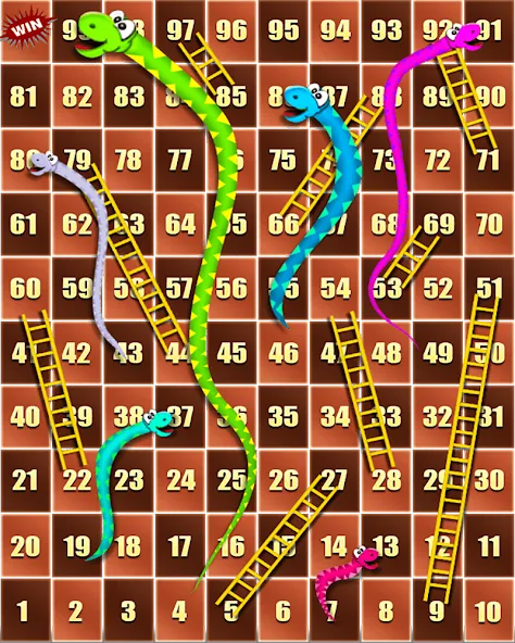 Скачать взлом Snake and ladder (Змеи и лестницы)  [МОД Меню] — полная версия apk на Андроид screen 1