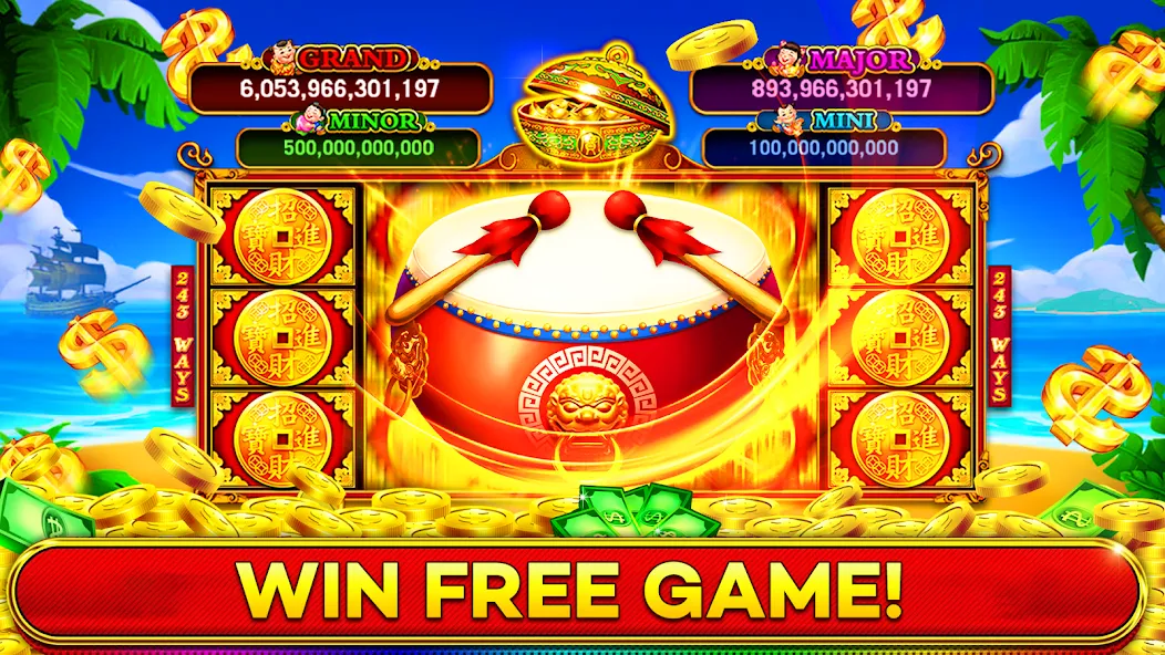 Скачать взлом Jackpot Boom Casino Slot Games (Джекпот Бум Казино Игры на Слотмашинах)  [МОД Все открыто] — стабильная версия apk на Андроид screen 1