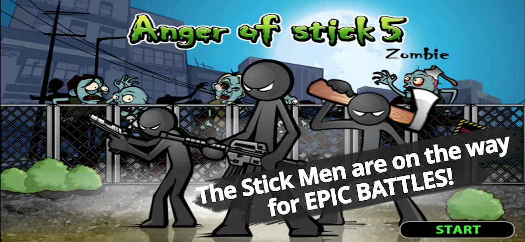 Взлом Anger of stick 5 : zombie (Ангер оф стик 5)  [МОД Меню] — стабильная версия apk на Андроид screen 1