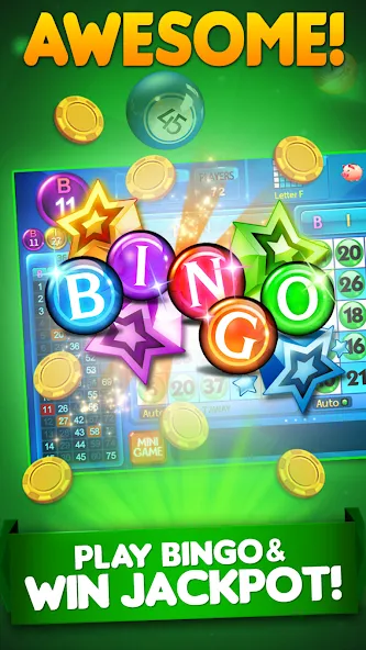 Взлом Bingo City 75 : Bingo & Slots (Бинго Сити 75)  [МОД Бесконечные монеты] — стабильная версия apk на Андроид screen 3